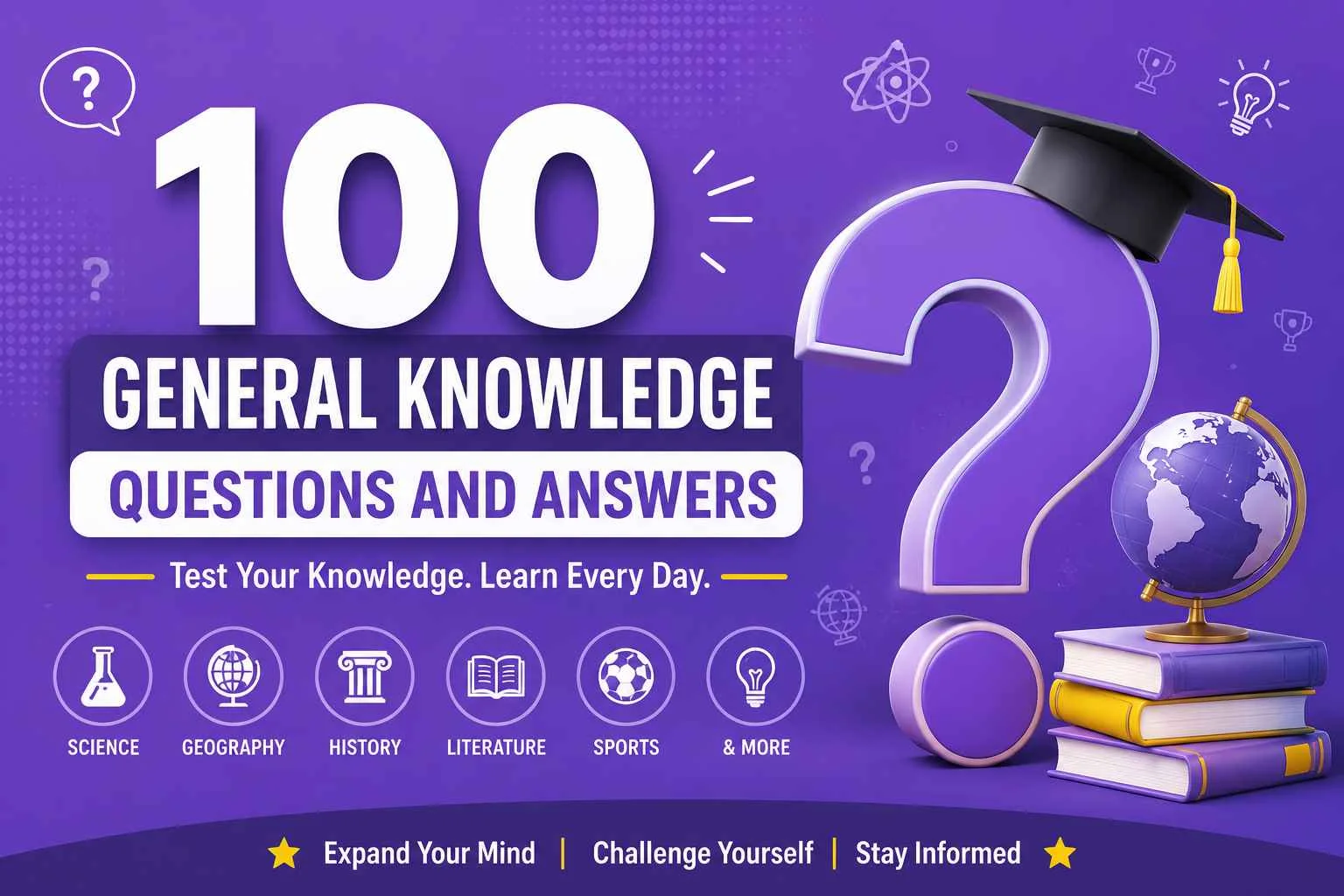 100 General Knowledge Questions and Answers